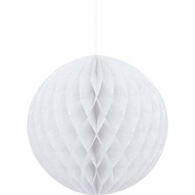 Dekoracija BURBULAS, korėto popieriaus, baltos spalvos, 20 cm, UŽS